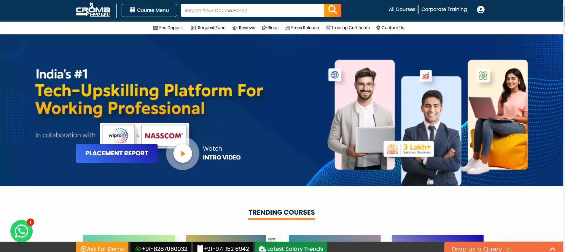 Croma Campus online learning portal